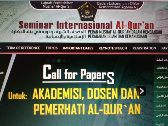 Kemenag Akan Gelar Seminar Internasional Tentang Al-Quran 